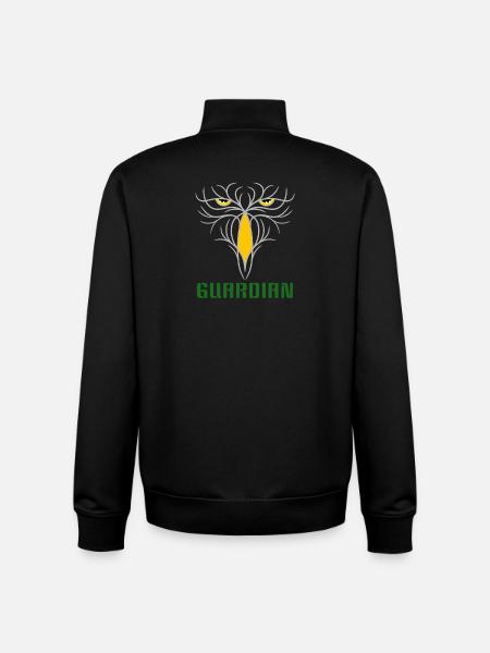 GUARDIAN - Taktisches Raubvogel-Design - Unisex Organic Zip Sweatshirt von Stanley/Stella - Schwarz