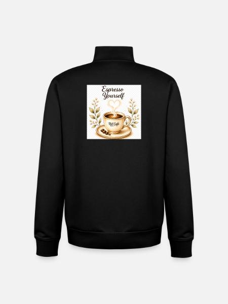 expressoyourself - Unisex Organic Zip Sweatshirt by Stanley/Stella - black