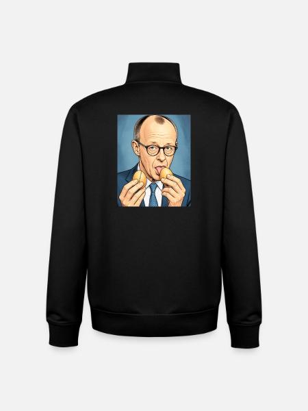 #mehrzweckeier - Unisex Organic Zip Sweatshirt by Stanley/Stella - black