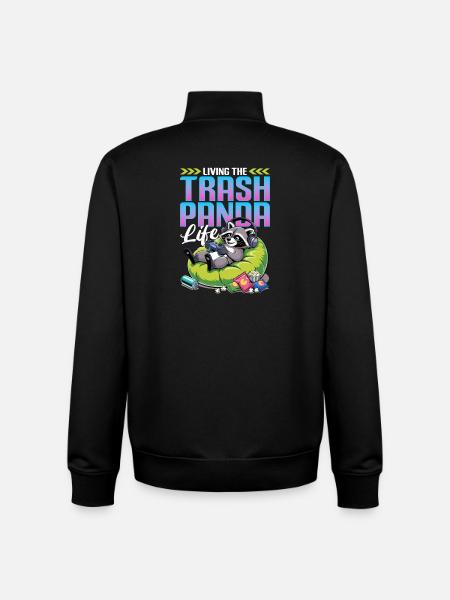 Gamer Gaming Cat Video Game - Unisex Organic Zip Sweatshirt by Stanley/Stella - black