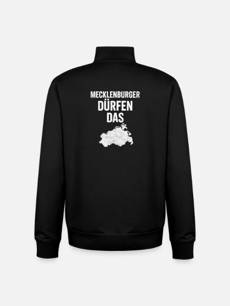 Mecklenburg Dürfen Das - Unisex Organic Zip Sweatshirt von Stanley/Stella - Schwarz