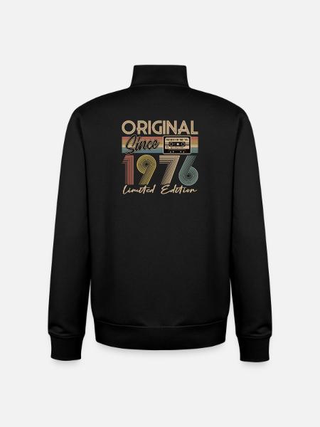 50th birthday, 50 years - Unisex Organic Zip Sweatshirt by Stanley/Stella - black