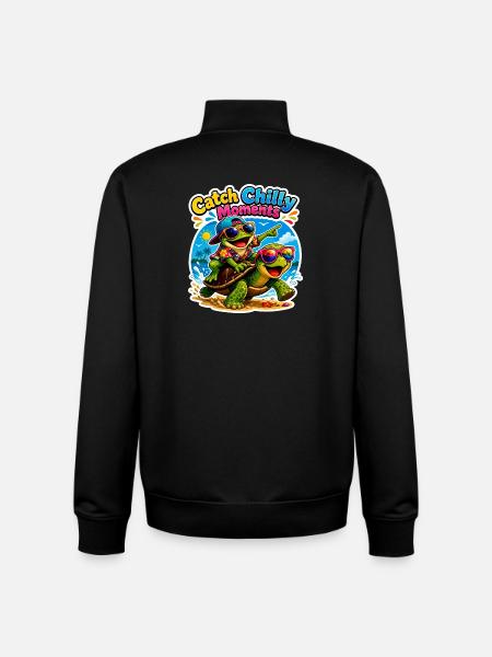Urlaubs Vibes - Unisex Organic Zip Sweatshirt von Stanley/Stella - Schwarz