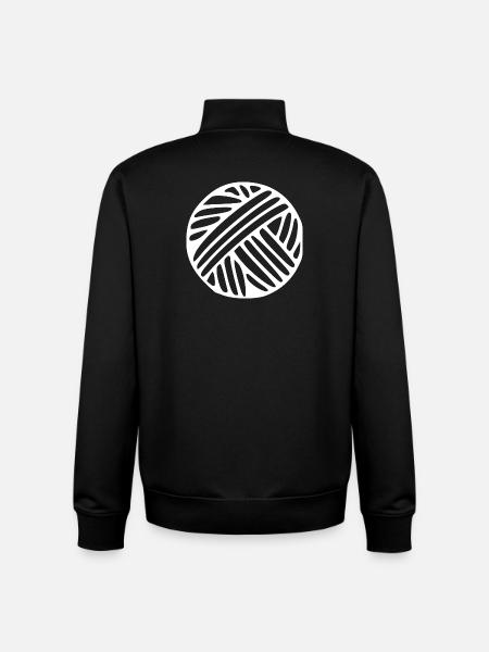 Yarn Ball Wool Gift - Unisex Organic Zip Sweatshirt by Stanley/Stella - black