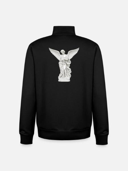 Himmlischer Schutzengel mit Schwert - Unisex Organic Zip Sweatshirt von Stanley/Stella - Schwarz