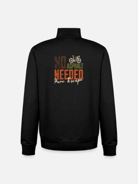 No Asphalt Needed Escape - Unisex Organic Zip Sweatshirt by Stanley/Stella - black