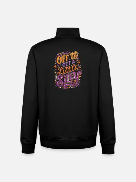 Off To Get A Little Silly - Unisex Organic Zip Sweatshirt by Stanley/Stella - black