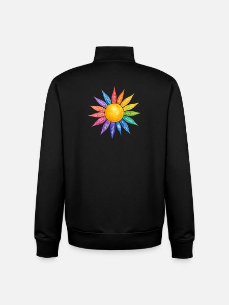 Achtsamkeit ich bin genung - Unisex Organic Zip Sweatshirt von Stanley/Stella - Schwarz
