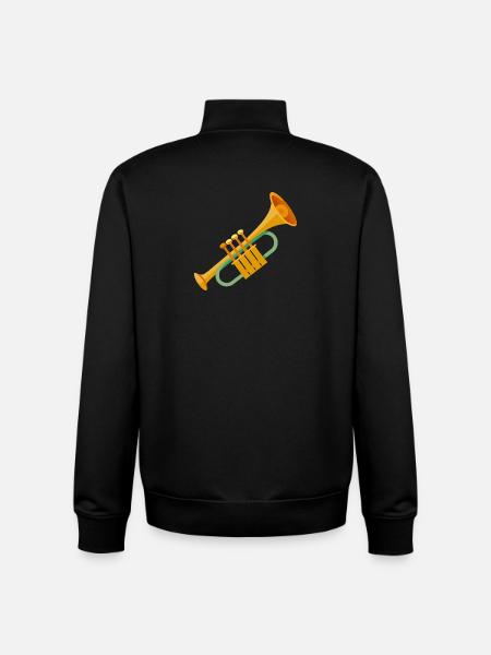 Trompete - Unisex Organic Zip Sweatshirt von Stanley/Stella - Schwarz