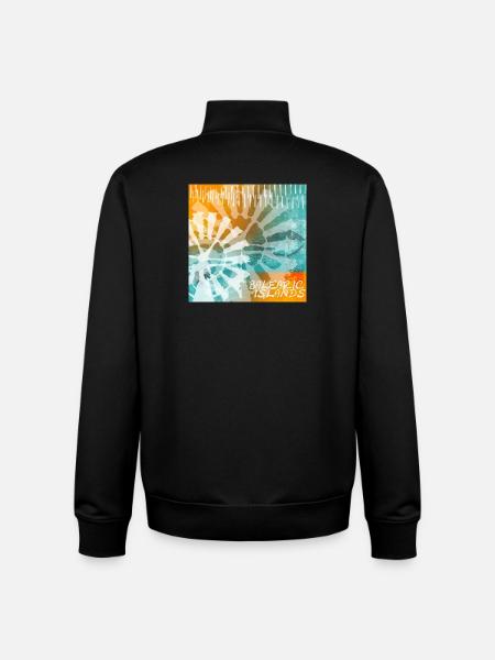 Balearic Islands Tie-Dye - Unisex Organic Zip Sweatshirt by Stanley/Stella - black