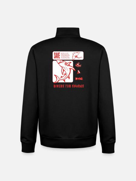 Save new design - Unisex Organic Zip Sweatshirt by Stanley/Stella - black