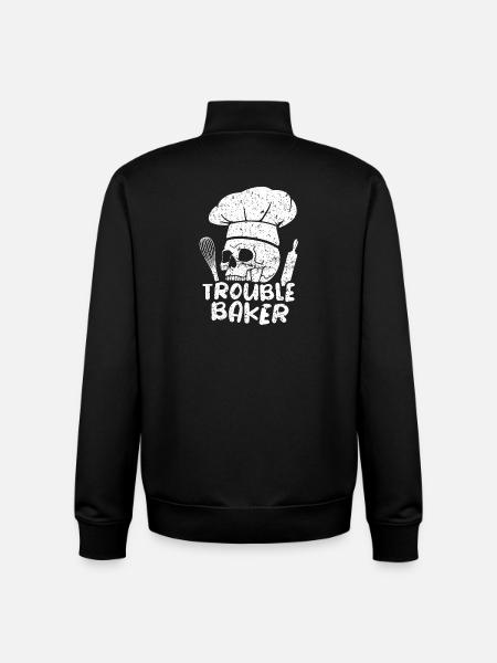 Cake Baking Pastry Chef Cake Baker - Unisex Organic Zip Sweatshirt by Stanley/Stella - black