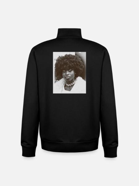 Next to you - Unisex Organic Zip Sweatshirt by Stanley/Stella - black