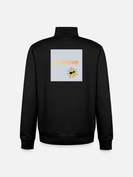 Stay cool - Unisex Organic Zip Sweatshirt by Stanley/Stella - black