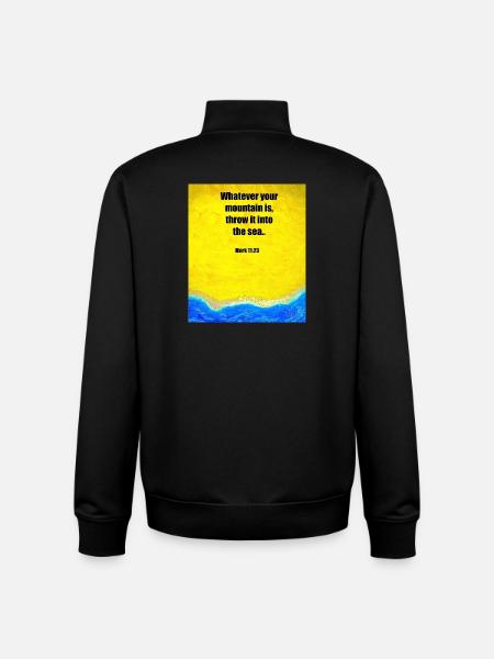 Finde Jesus von Eunice Ahiale - Unisex Organic Zip Sweatshirt by Stanley/Stella - black