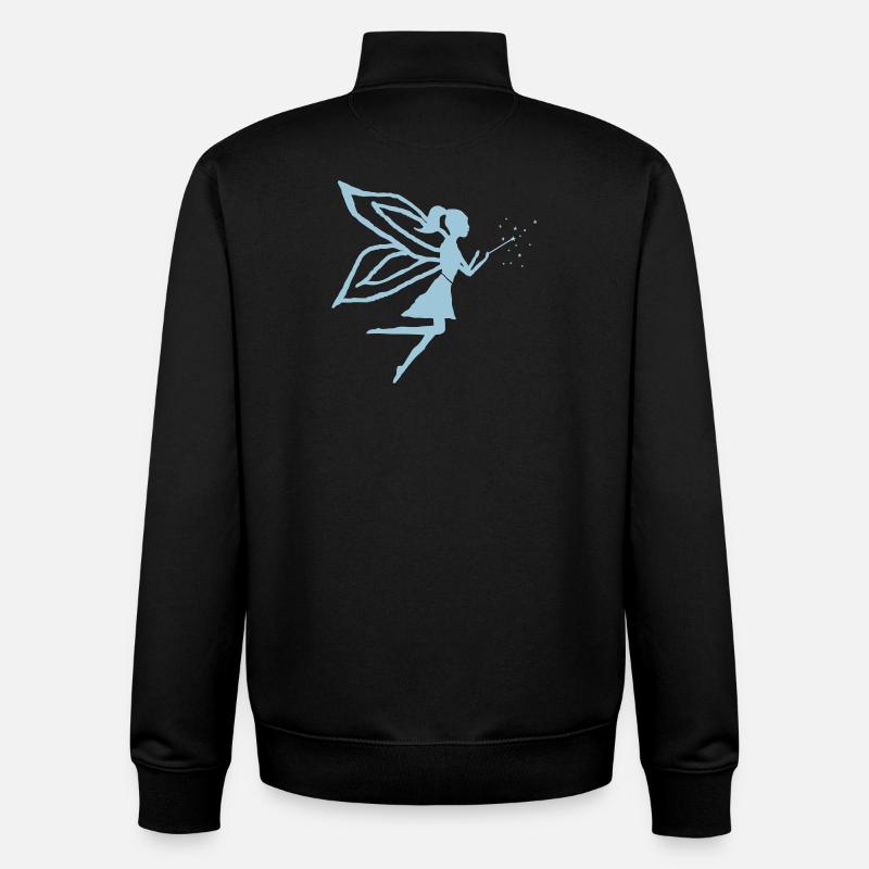 Kleine Elfe - Unisex Organic Zip Sweatshirt von Stanley/Stella - Schwarz