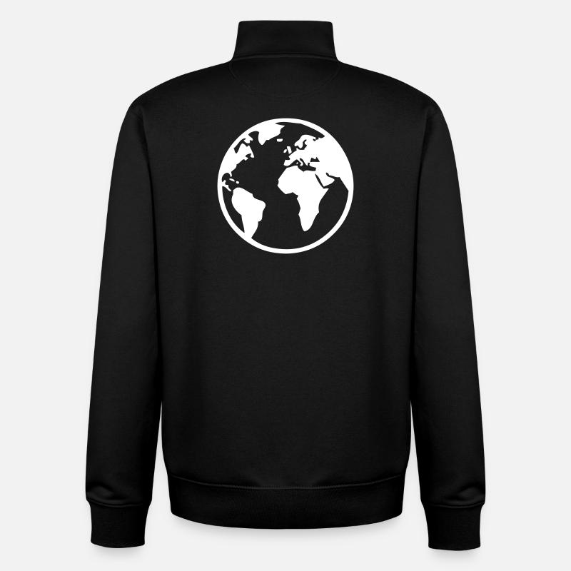 Terre - Sweat zippé unisexe en coton bio Stanley/Stella - noir