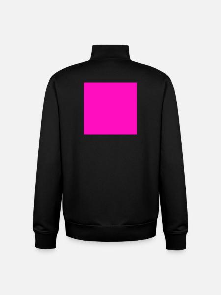 Pink Background Texture Customize Template - Unisex Organic Zip Sweatshirt by Stanley/Stella - black