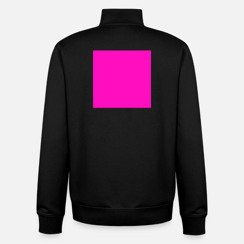 pinker Hintergrund Textur Vorlage personalisieren - Unisex Organic Zip Sweatshirt von Stanley/Stella - Schwarz