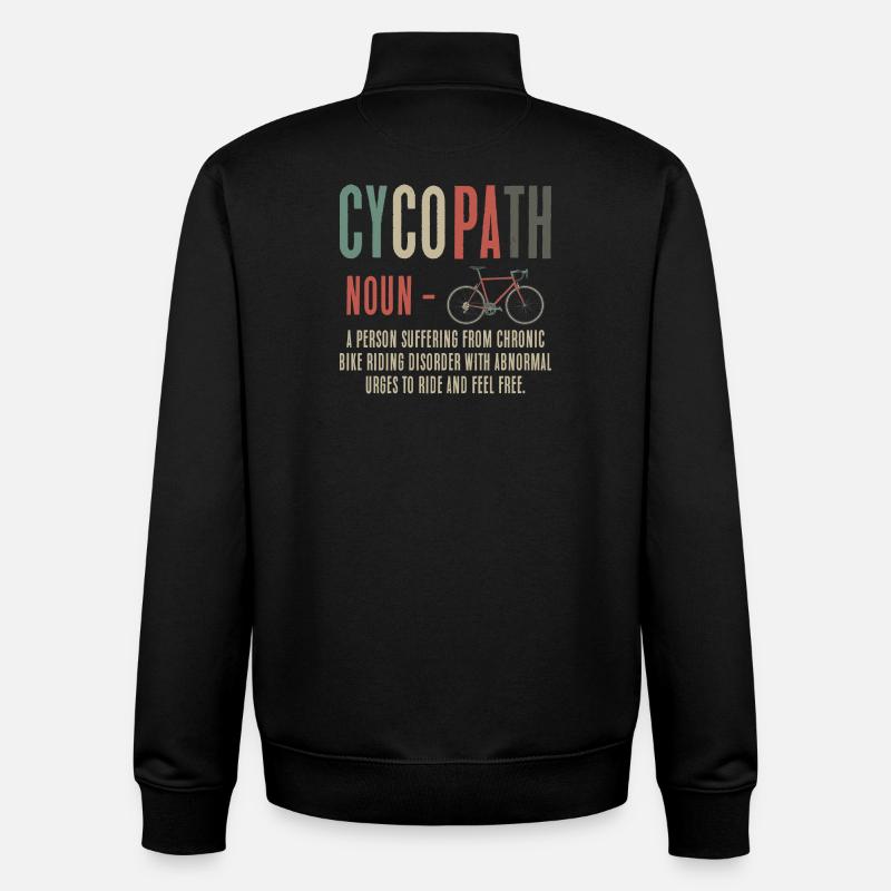 Cyclopath Ride Urges - Unisex Organic Zip Sweatshirt von Stanley/Stella - Schwarz
