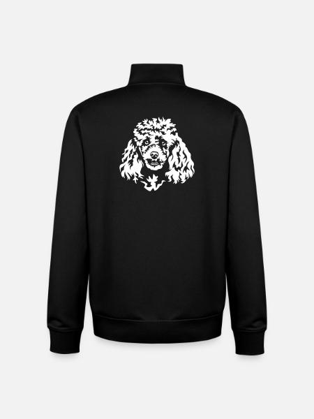Poodle Head "Black Edition" - Unisex Organic Zip Sweatshirt by Stanley/Stella - black