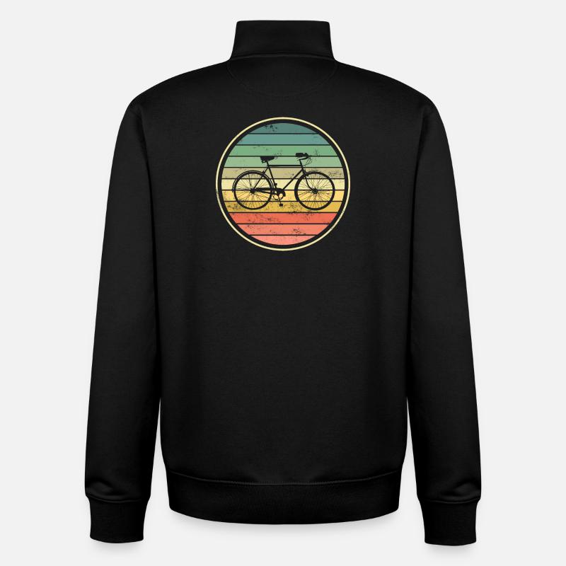 Bicycle - Unisex Organic Zip Sweatshirt by Stanley/Stella - black