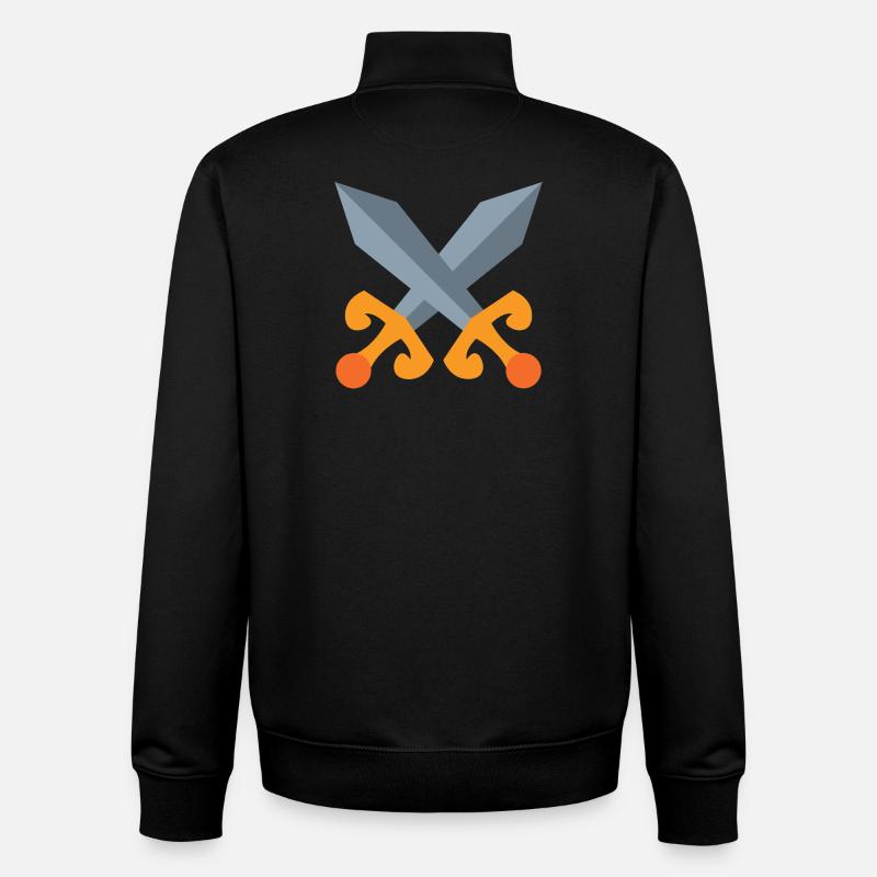 Schwert Kampf - Unisex Organic Zip Sweatshirt von Stanley/Stella - Schwarz