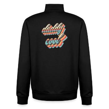 Sangles rétro Daddy Cool - Sweat zippé unisexe en coton bio Stanley/Stella - noir - Dos - AI Model Male 185 light (185cm)