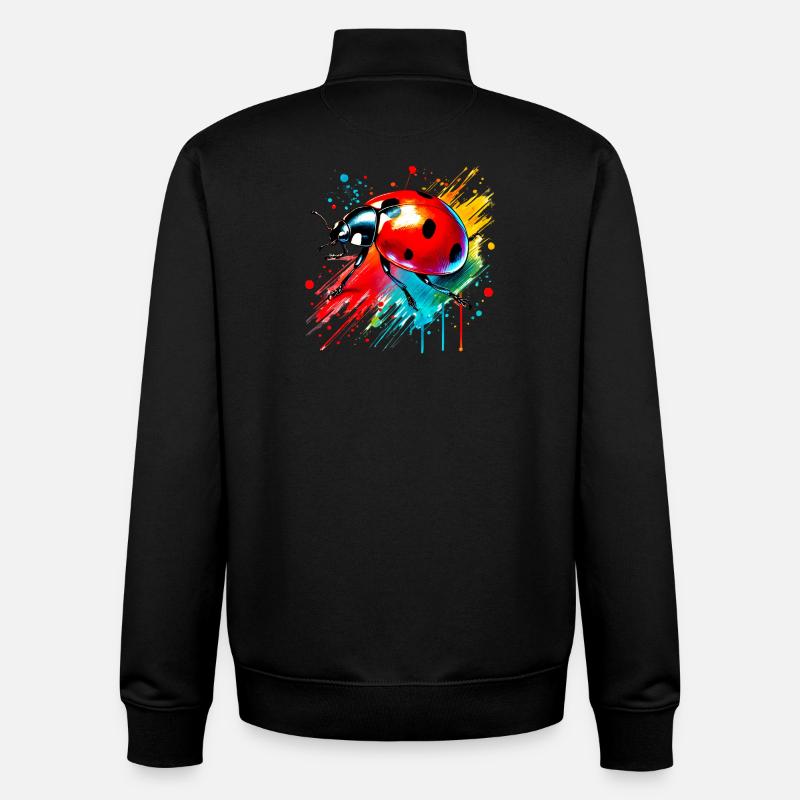 Marienkäfer - Unisex Organic Zip Sweatshirt von Stanley/Stella - Schwarz