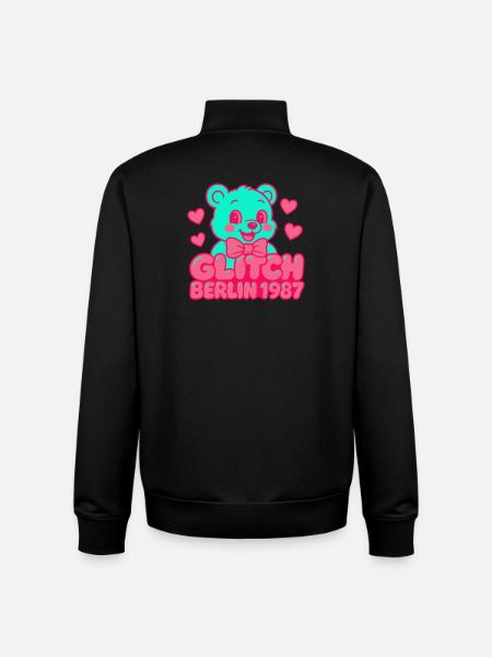 Glitch Berlin Supercute - Unisex Organic Zip Sweatshirt von Stanley/Stella - Schwarz