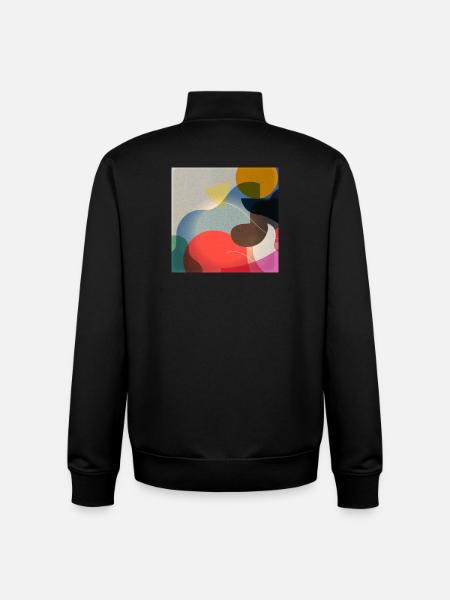 Abstrakte Farbformen Komposition - Unisex Organic Zip Sweatshirt von Stanley/Stella - Schwarz