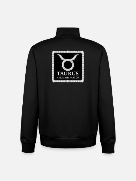 Zodiac sign Taurus - Unisex Organic Zip Sweatshirt by Stanley/Stella - black