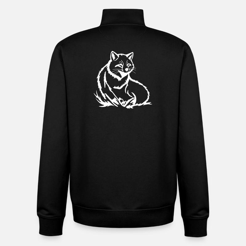 Fuchs T-shirt Geschenk - Unisex Organic Zip Sweatshirt von Stanley/Stella - Schwarz