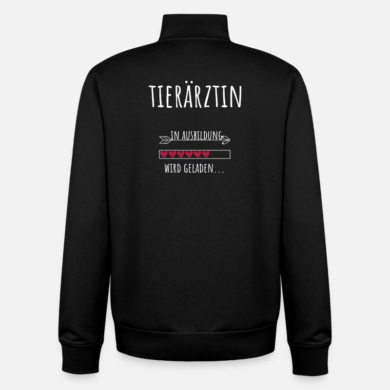 Tiermedizin Studium Beruf Ausbildung Tierärztin - Unisex Organic Zip Sweatshirt von Stanley/Stella - Schwarz