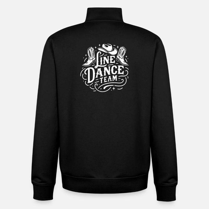 Line Dance Team Western Boots - Unisex Organic Zip Sweatshirt by Stanley/Stella - black