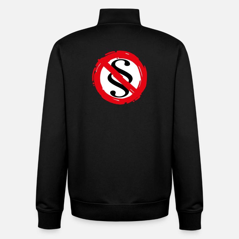 Paragraphe - Au nom du peuple - Sweat zippé unisexe en coton bio Stanley/Stella - noir