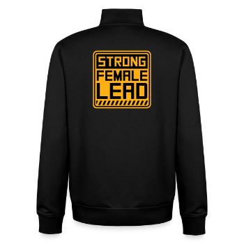 Strong Female Lead Feminismus Empowerment Frauen - Unisex Organic Zip Sweatshirt von Stanley/Stella - Schwarz - Hinten - AI Model Male 185 light (185cm)