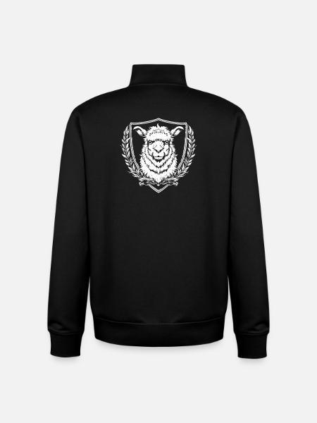 Heraldik Alpaka Wappen - Unisex Organic Zip Sweatshirt von Stanley/Stella - Schwarz
