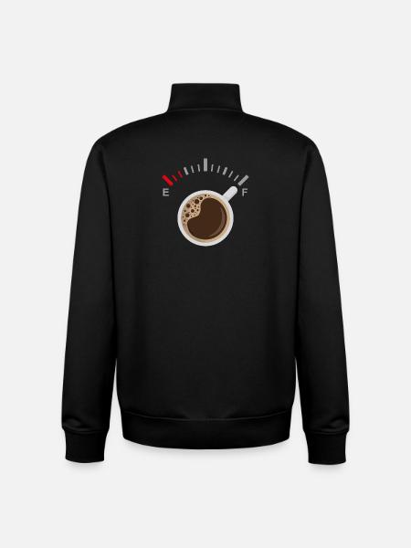 Full of Coffee - Unisex Organic Zip Sweatshirt by Stanley/Stella - black