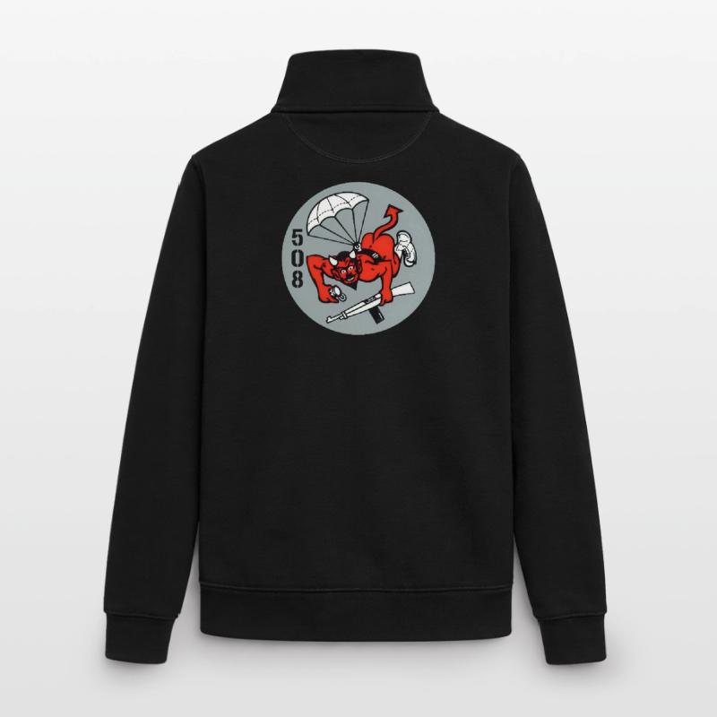 508th Airborne Division "Red Devils" from the Second Unisex Organic Zip Sweatshirt by Stanley/Stella