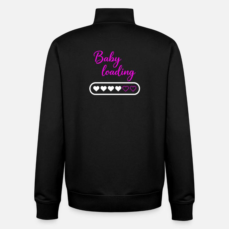 Baby loading - Unisex Organic Zip Sweatshirt von Stanley/Stella - Schwarz