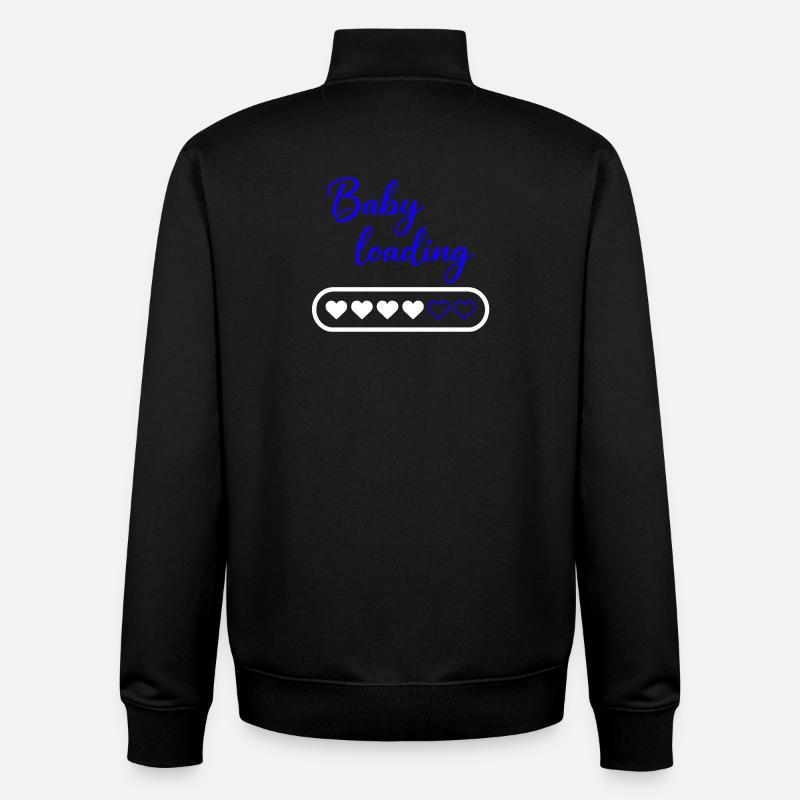 Baby loading - Unisex Organic Zip Sweatshirt von Stanley/Stella - Schwarz