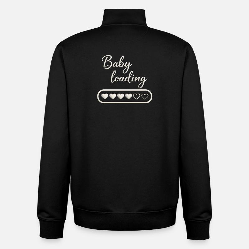 Chargement de bébé - Sweat zippé unisexe en coton bio Stanley/Stella - noir