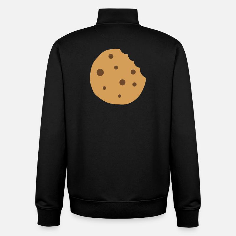 Cookie aux pépites de chocolat - Sweat zippé unisexe en coton bio Stanley/Stella - noir
