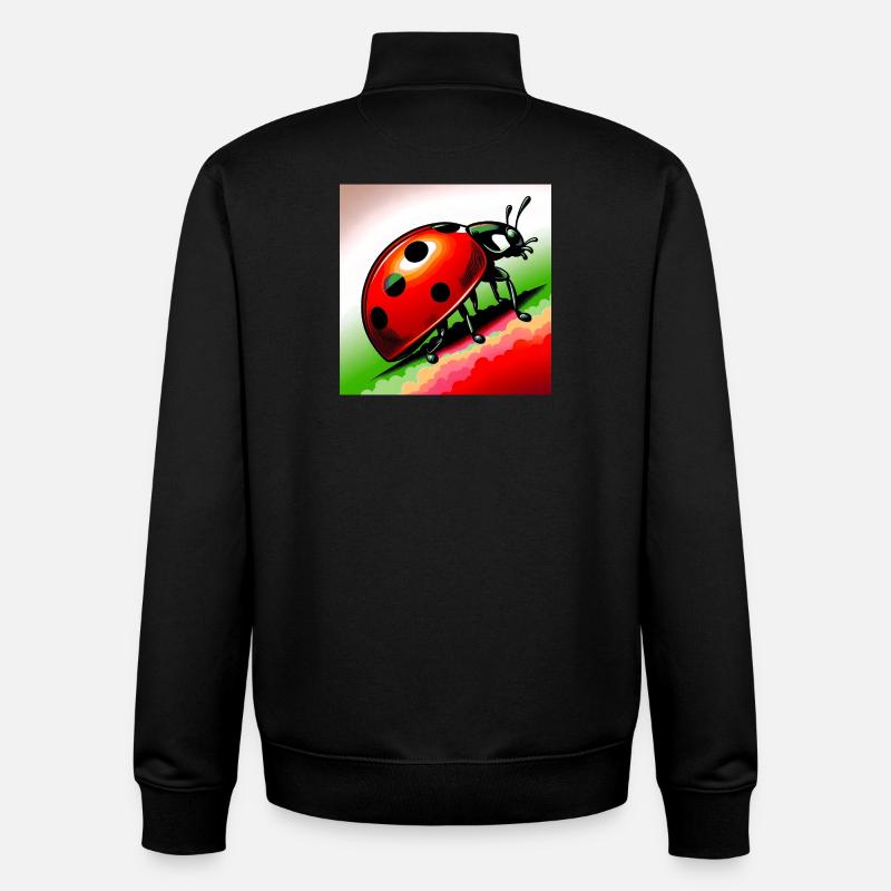 Marienkäfer - Unisex Organic Zip Sweatshirt von Stanley/Stella - Schwarz