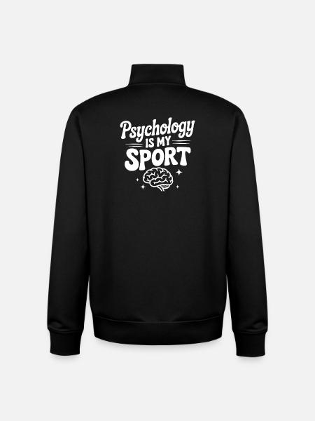 Psychology is My Sport - Unisex Organic Zip Sweatshirt by Stanley/Stella - black