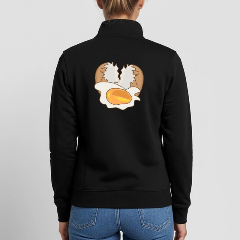 Mirror with eggshell Unisex Organic Zip Sweatshirt by Stanley/Stella
