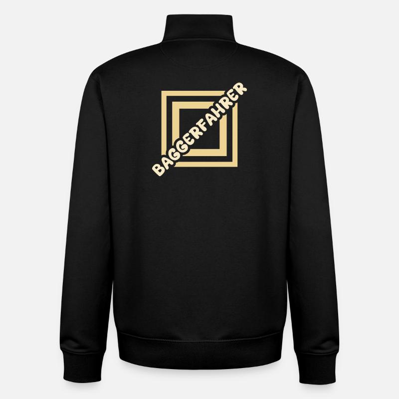 Baggerfahrer - Unisex Organic Zip Sweatshirt von Stanley/Stella - Schwarz