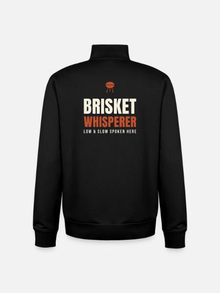 Brisket Whisperer BBQ - Unisex Organic Zip Sweatshirt von Stanley/Stella - Schwarz