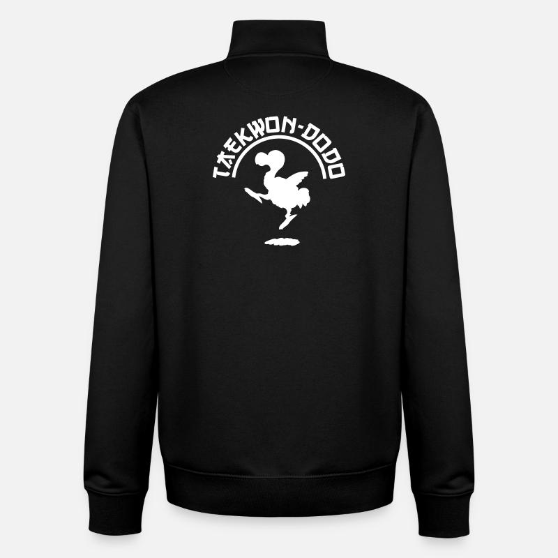 Taekwondo, Taekwon-Do + Dodo = Taekwon-dodo, Dodo - Unisex Organic Zip Sweatshirt von Stanley/Stella - Schwarz